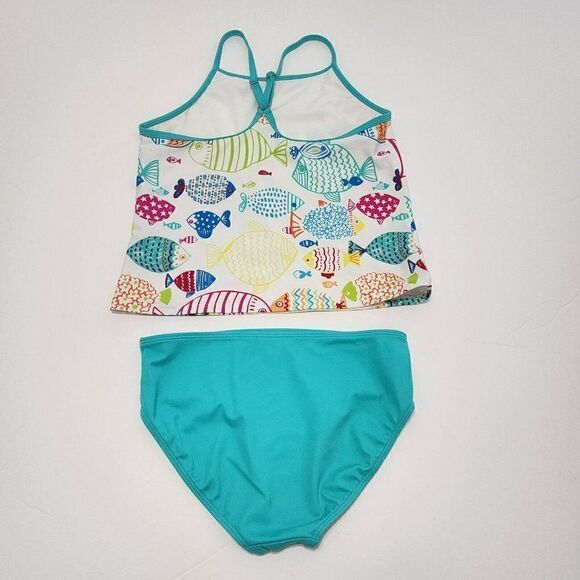 3 GIRLS Swimsuits - Size 14/14+/14+ Op, Lands' end - Turquoise - Picture 14 of 14